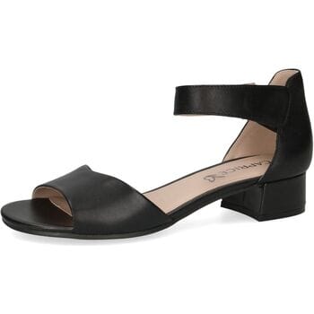 Caprice Leren Dames Sandaletten - Zwart - 38