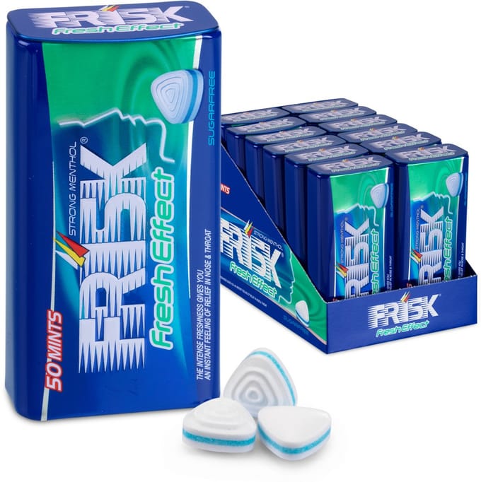 Frisk Fresh Effect Strong Menthol - Frismakers - Suikervrij - 1x12stuks