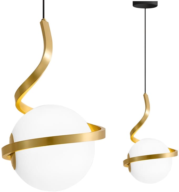 Toolight App1733-1Cp Hanglamp - Gouden - 19X18X29Cm