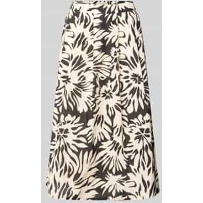 Midirok in all-over look met steekzakken