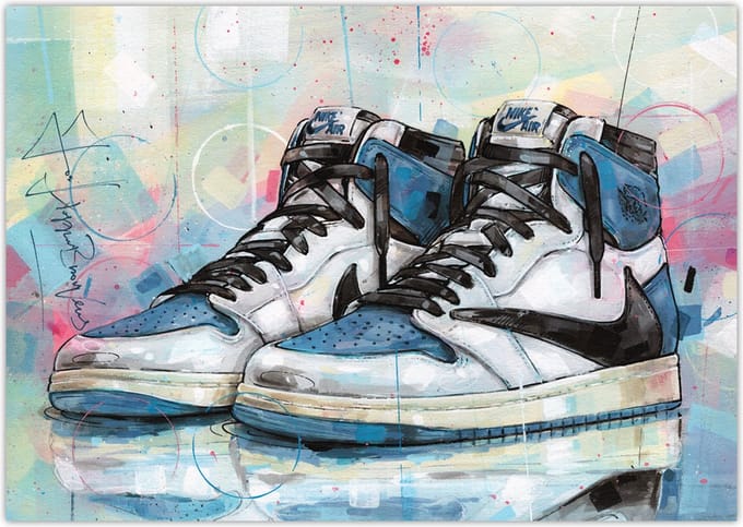 Sneaker poster fragment high 42x29,7 cm (A3)