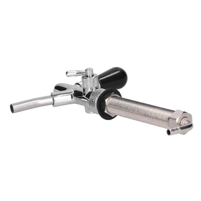 Verstelbare Tap voor Tapbier Verchroomd Roestvrij Staal G5/8 Schacht Biertap voor Thuisbrouwen gray