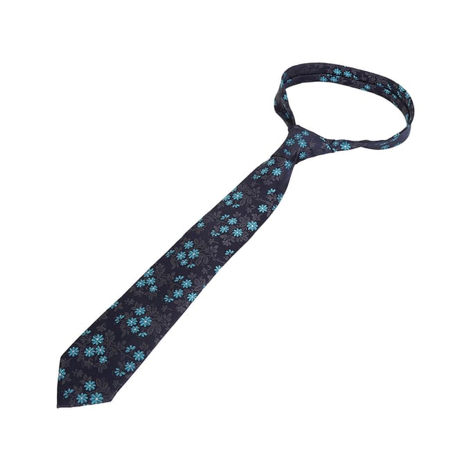 Heren Stropdas Set Manchetknopen Clip 3-delig met Geschenkdoos Zakelijk Formeel Kledingaccessoires HB177 gray