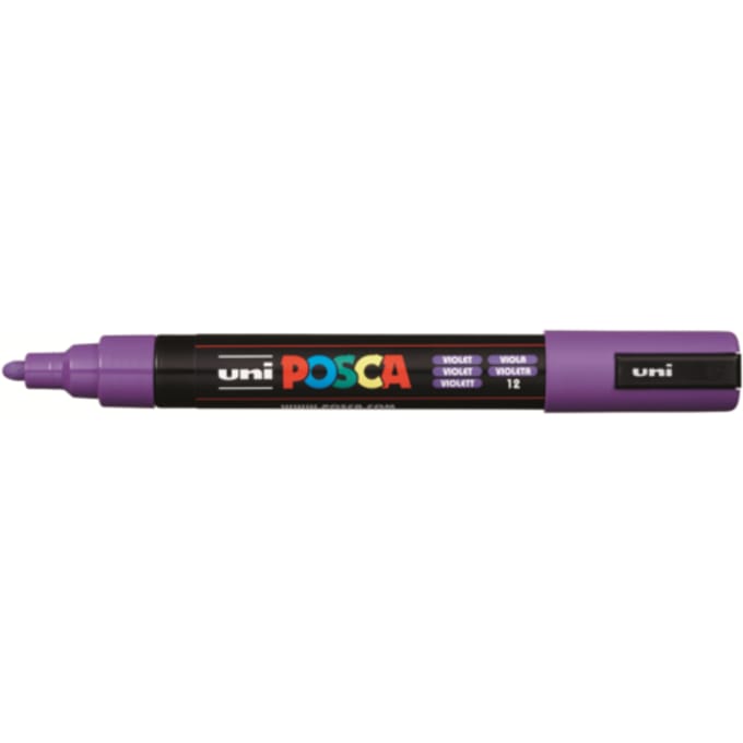 Posca marker met conische punt schrijfdikte medium paars