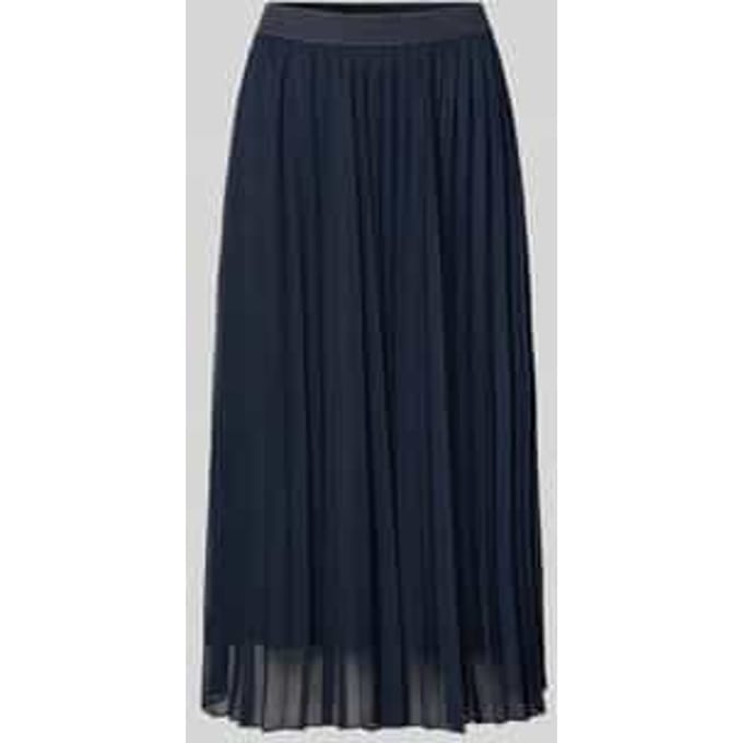 Midirok met plissévouwen en elastische band