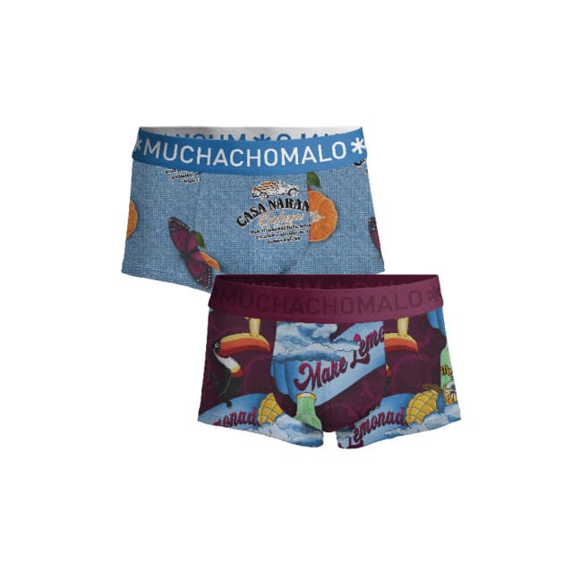 Muchachomalo Heren Trunks - 2 Pack - Maat M - 95% Katoen - Mannen Onderbroek