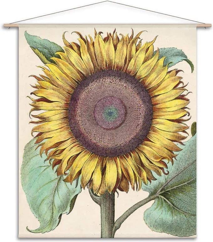 Wanddoek Zonnebloem (zonder houten stokken)