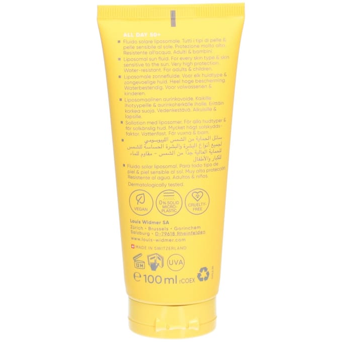 Louis Widmer Suncare All Day 50+ Licht Geparfumeerd Crème