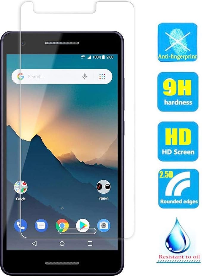 2 Stuks Screenprotector Tempered Glass Glazen Gehard Screen Protector 2.5D 9H (0.3mm) - Geschikt Voor: Nokia 2.1
