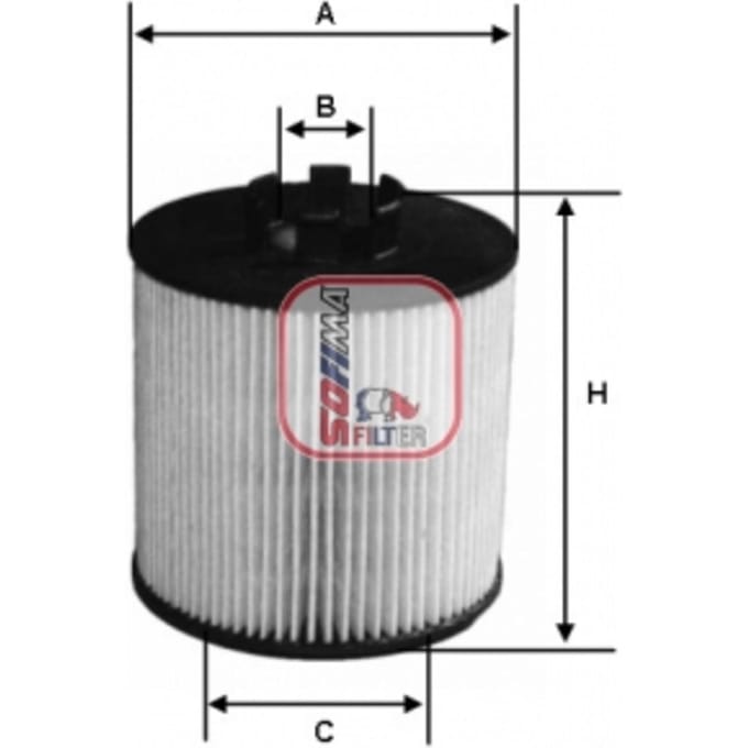 Oliefilter SOFIMA S 5225 PE