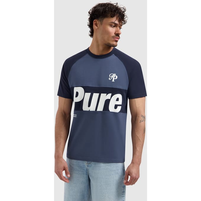 Pure Path Pure Path T-shirt Two-tone Society Dark Navy (26010131 - 57)