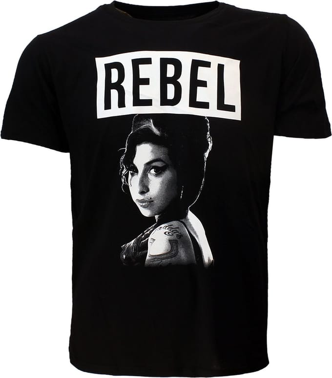 Amy Winehouse Rebel T-Shirt - Officiële Merchandise - S