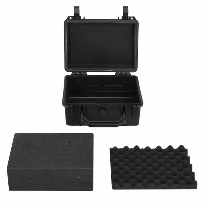 vidaXL - Flightcase - draagbaar - 24x19x11 - cm - PP - zwart