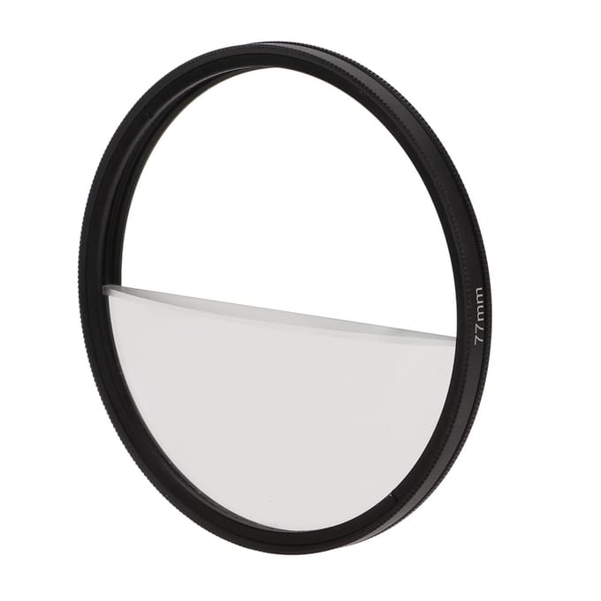 Split Diopter Filter Fotografie Voorgrond Blur Split Diopter Prisma Camerafilter Accessoire Film white