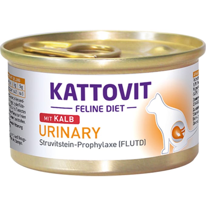 Kattovit - Feline Dieet Dose Urinary 12x85g - Kalfsvlees