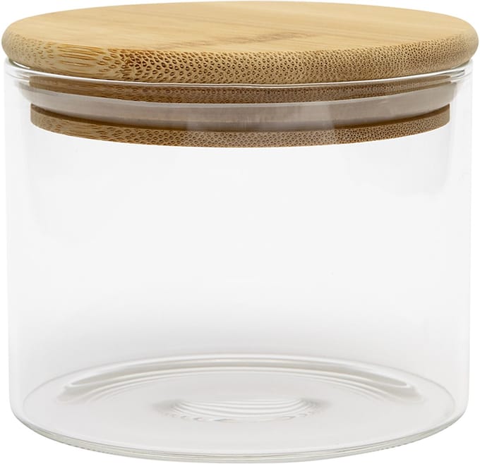 BrandNewCake Voorraadpot Glas met Bamboe Deksel 400ml