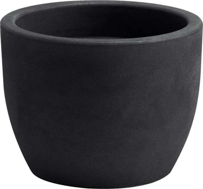 Bloemschaal Plantschaal Rond Hera 40x30cm ANTRACIET Nicoli