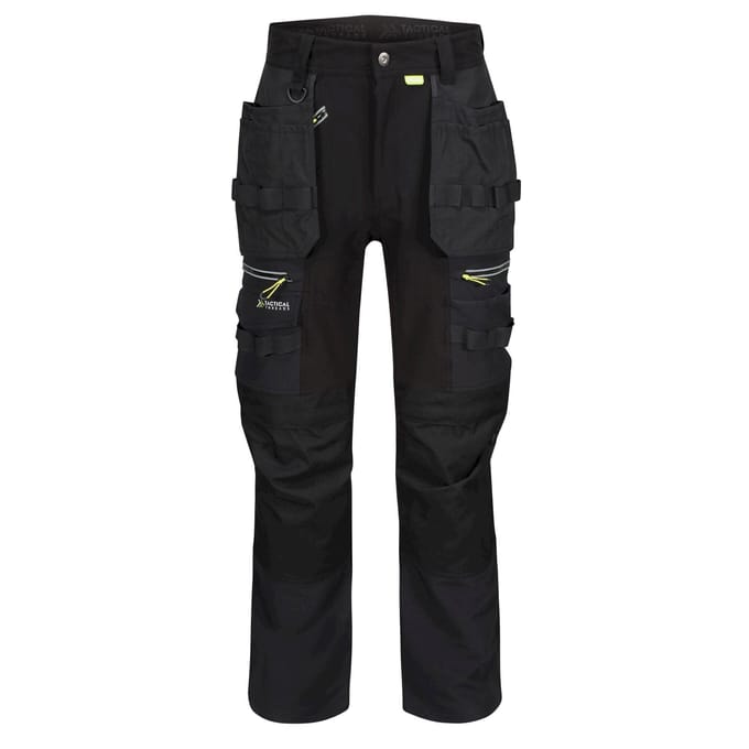 Regatta Heren Infiltrate Softshell Stretch Werkbroek (Zwart)