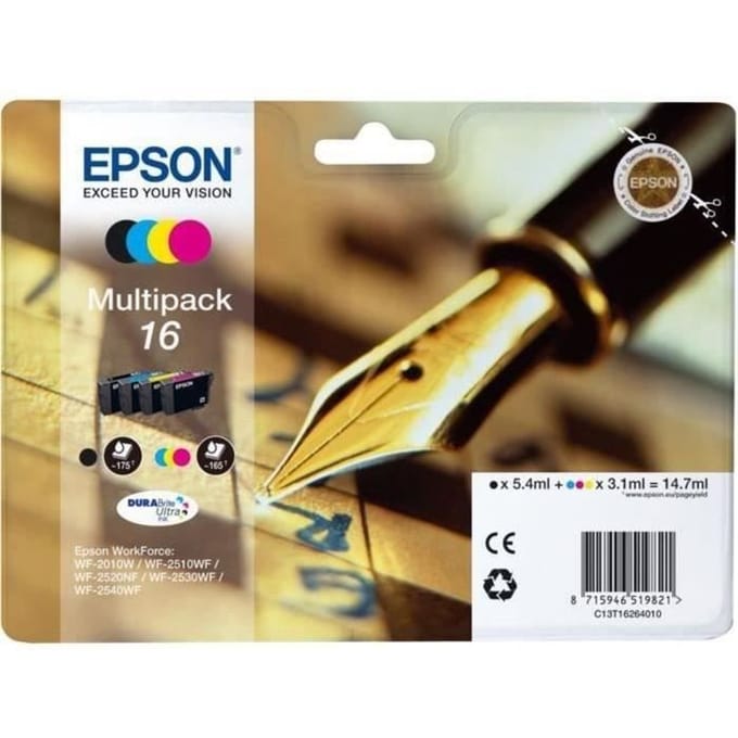 Epson Inktcartridge 16 (C13T16264012) 4-kleuren Multipack