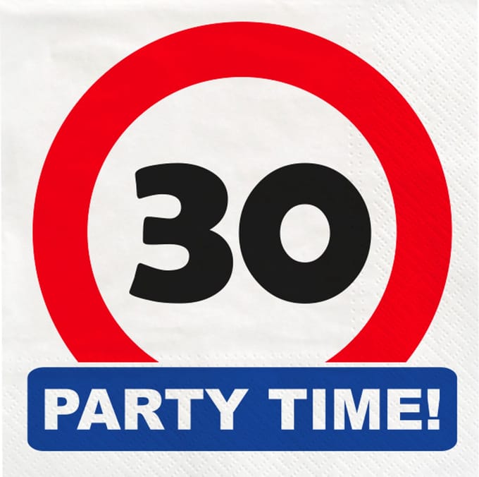 Traffic sign napkins - 30