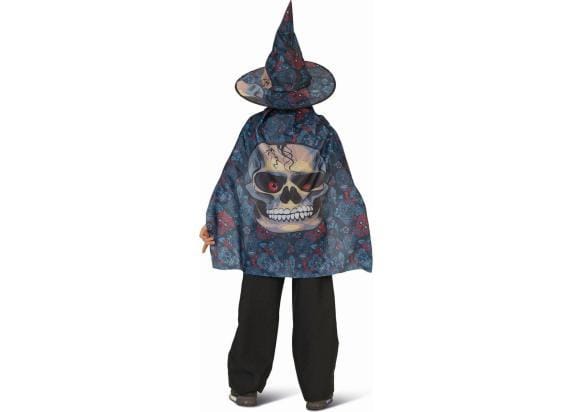 Enge Schedel Cape One size Feestkleding