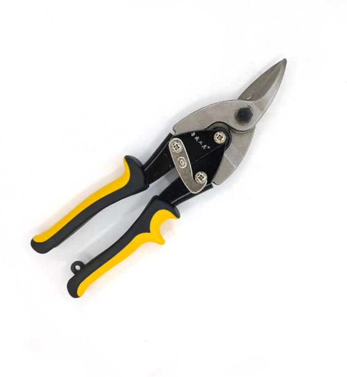 LUWEI Blikschaar - 250 mm - 10 inch - Schaar - Plaatschaar - Metaalschaar - Links - Gebogen snedes