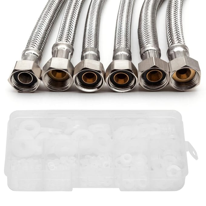 350 stuks Witte Nylon Plastic Ring Vlakke Pakking Ring Kit M2M2.5M3M4M5M6M8