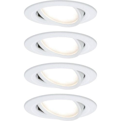 Paulmann 41307 Nova Coin Inbouwlamp Set van 4 stuks LED LED 24 W Wit (mat)