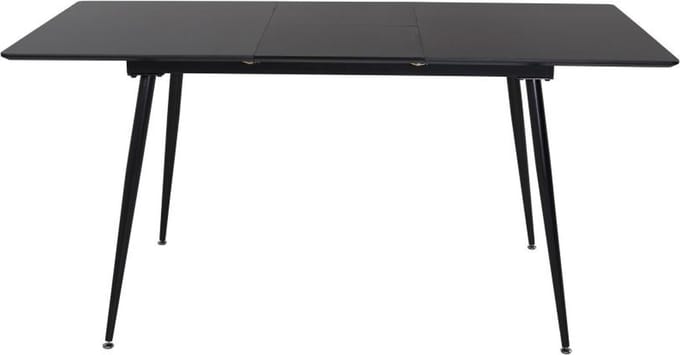 Svea - Niva uitschuifbare eettafel - 120/160 x 80 cm - zwart