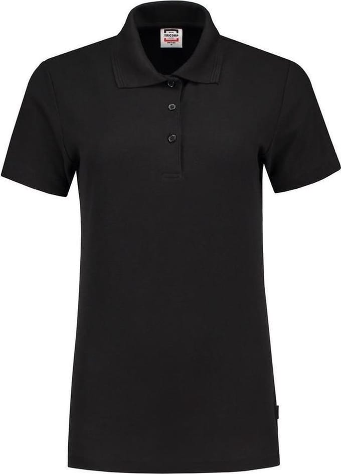 Tricorp  Poloshirt Slim Fit Dames 201006 Zwart - Maat M