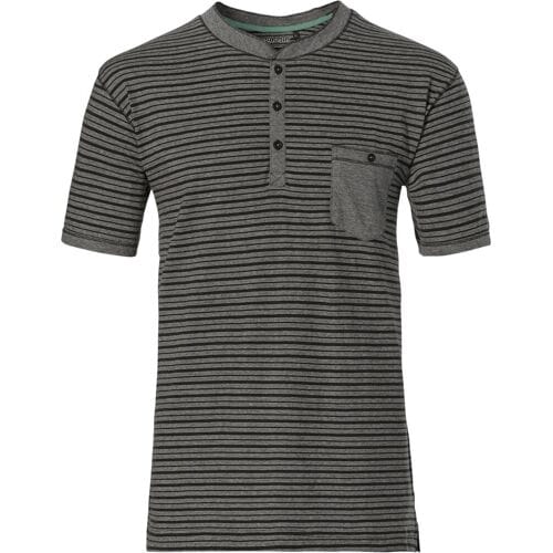 T-shirt Pastunette - Grijs - Katoen - Gestreept - Maat M