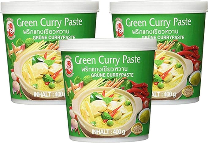 Cock Brand - Groene Currypasta - 3x 400g