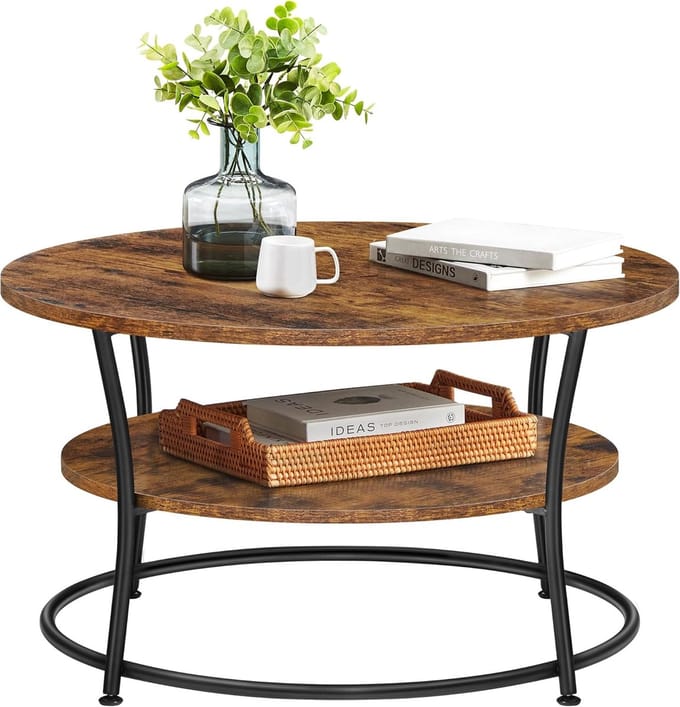 Salontafel met Vintage Uitstraling en Opbergruimte