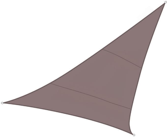 Perel Schaduwdoek, waterafstotend, 5 x 5 x 5 m, 160 g/m², polyester, driehoek, taupe
