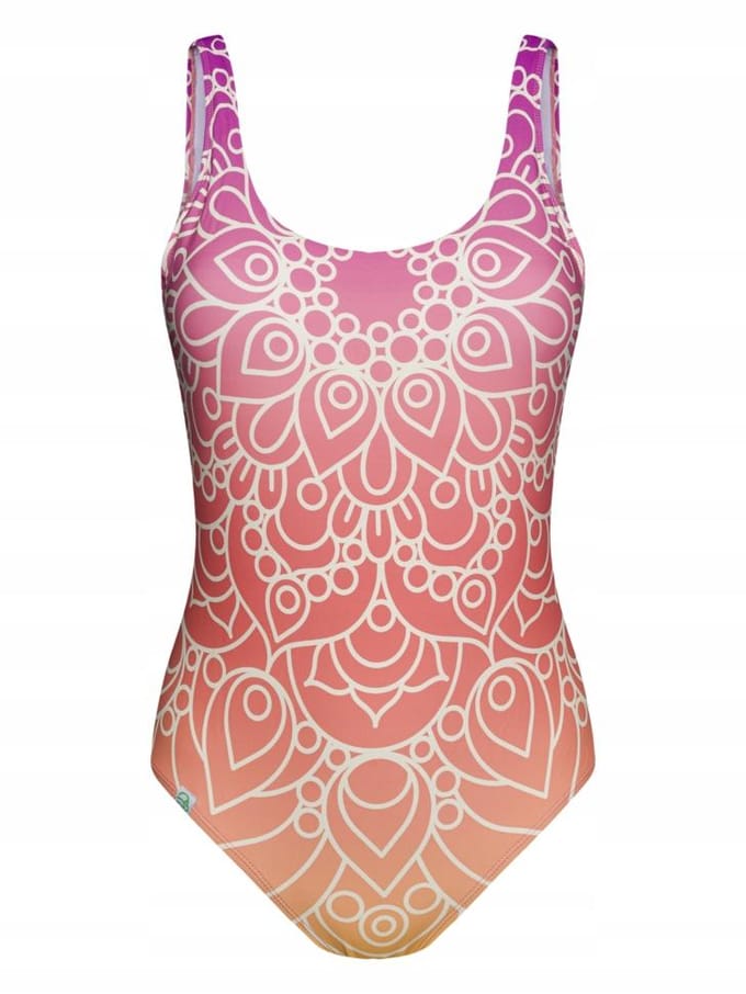 Dedoles eendelig damesbadpak Zomer Mandala maat S white