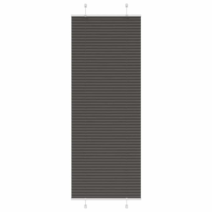 vidaXL - Plissé - rolgordijn - 80x200 - cm - stofbreedte - 79,4 - cm - polyester - zwart