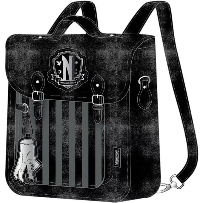 Wednesday Faux Leather Casual Fashion Backpack