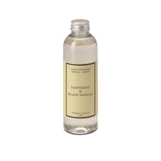 Framboos & Zwarte Vanille Cereria Molla Diffuser Navulling (200ml)