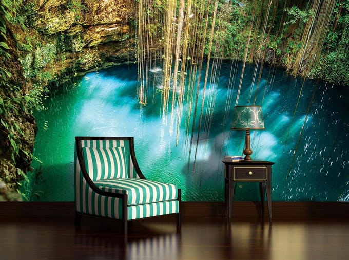 Poster | Blauw , Groen | 104 x 70,5 cm