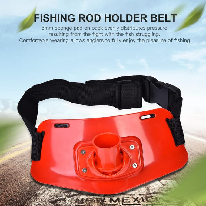 Boot Rock Vishengel Steun Verstelbare Taille Vechtgordel Tackle Accessoires (Rood) black