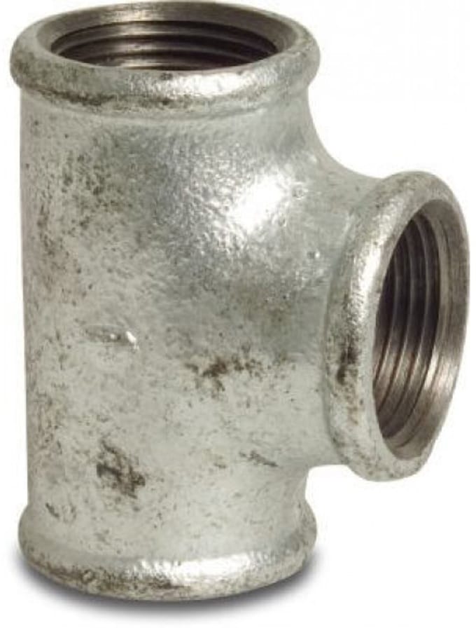 Profec Nr. 130 - Gegalvaniseerd T-stuk 90° 1x1x1