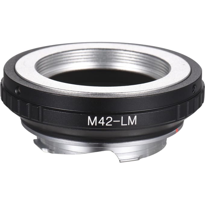 Andoer M42 -LM Camera Lens Adapter Ring Vervanging voor M42 Schroef Mount Lens naar Leica Camera M240 zwart