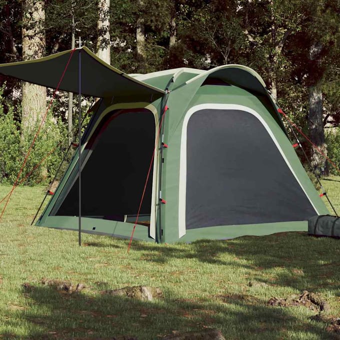 vidaXL - Tent - 4-persoons - waterdicht - snelontgrendeling - groen
