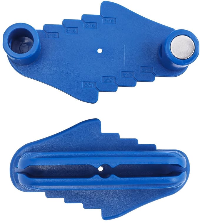 BRENZOOS- Scribing Tool - 2 Stuks - Multi Functie Markering Tool - Houtbewerking - Centre Offset Markering - Hoogwaardig ABS Materiaal - Tot 64mm Dikte - Markeerder