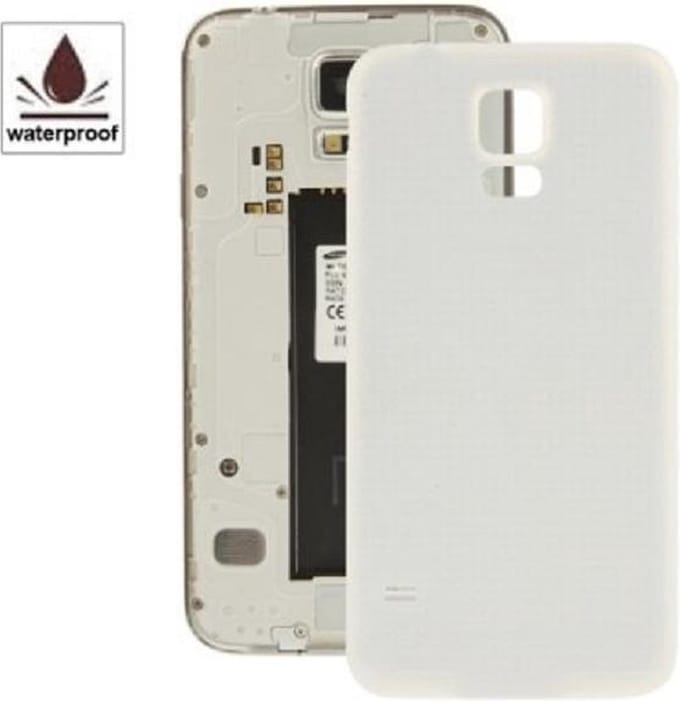 Batterij Cover Achterkant Geschikt voor Samsung Galaxy S5 – Wit