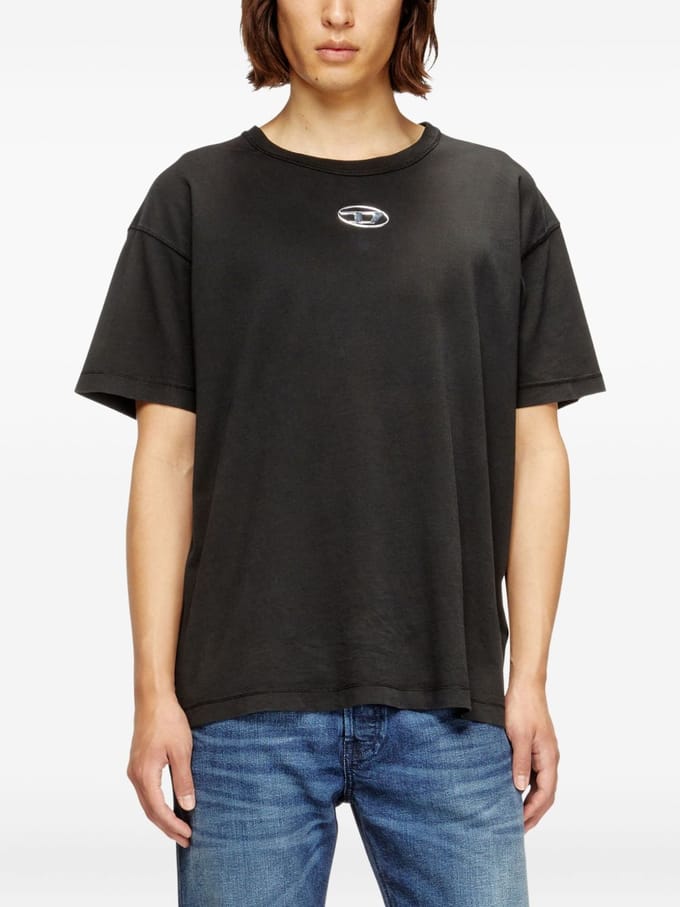 Diesel t-shirt t-norm-lod man zwart