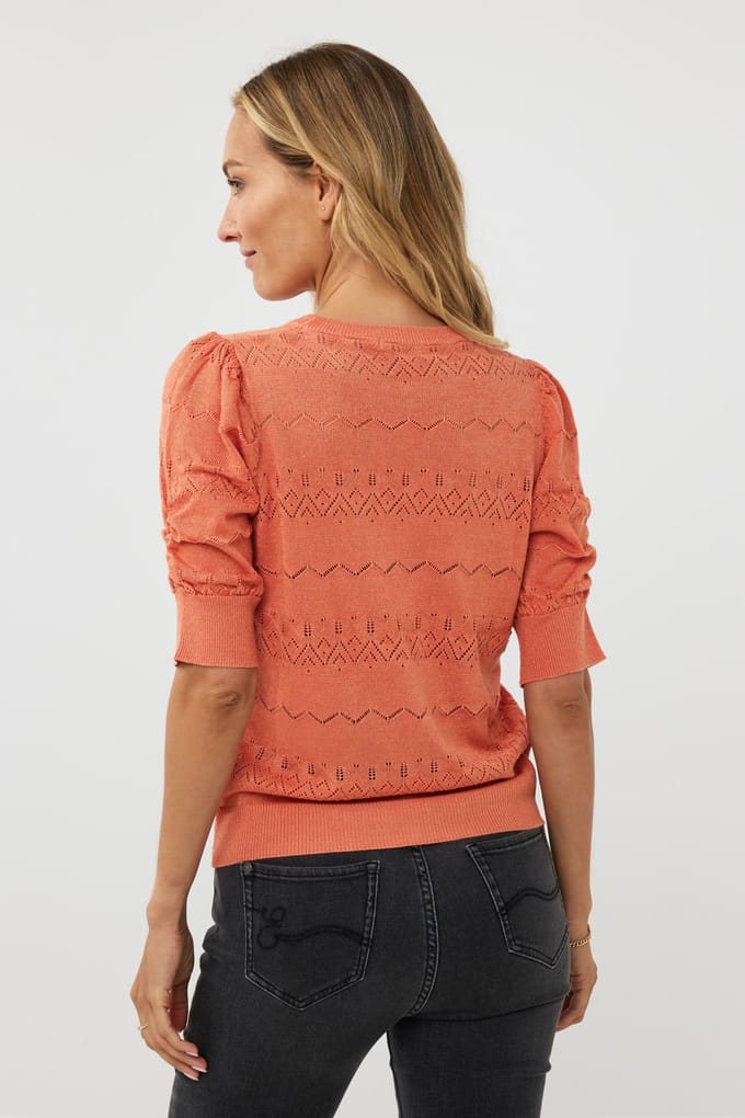 EsQualo Sweater S/slve Lurex Amber Glow Größe: S | Pullover Outlet | Damen | Gelb