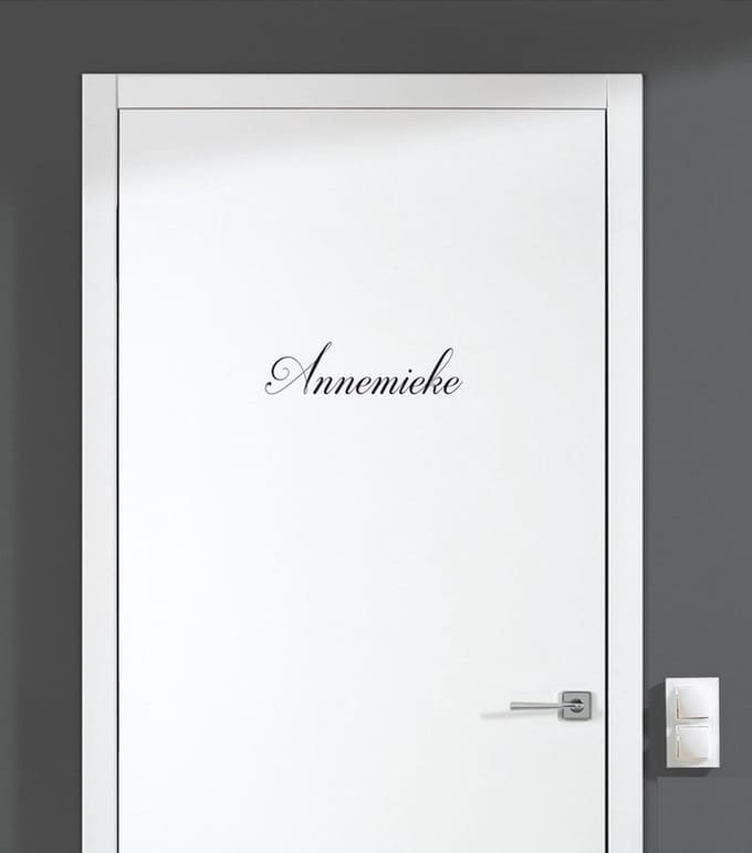 Deursticker Met Naam - Annemieke