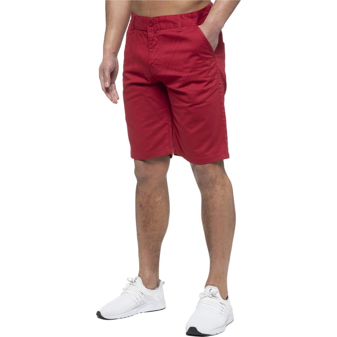 Enzo | Heren Chino Korte Broek In Rood