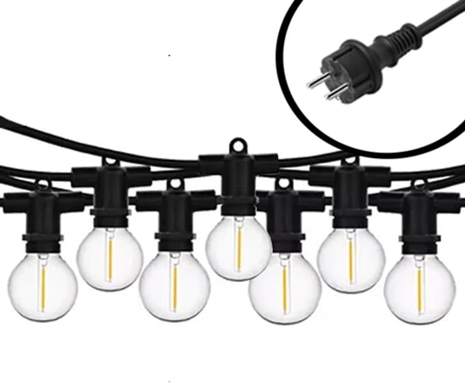 50m Arena Pro Mini Prikkabel E12 – Helder glas